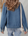 Rosalyn Flap Textured Down Jacket