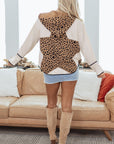 Abigail Piping Open Front Jacket