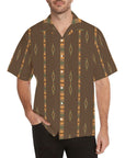 Mocha Aztec Men's Western Camp Shirt