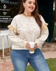 Elizabeth Ruffled arm Sweatshirt