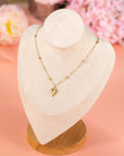 Inaya alloy Puffed Heart Necklace