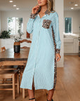 Savannah Contrast Patchwork Long Shirt