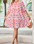 Zariah Ruffled Half Sleeve PLUS Dress