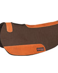 HILASON Western Wool Felt Contoured Horse Saddle Pad W/ Distressed Wear Leather | for Horses