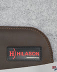 HILASON Western Wool Felt Contoured Horse Saddle Pad W/ Distressed Wear Leather | for Horses