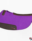 HILASON Western Wool Felt Contoured Horse Saddle Pad W/ Distressed Wear Leather | for Horses