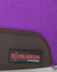 HILASON Western Wool Felt Contoured Horse Saddle Pad W/ Distressed Wear Leather | for Horses