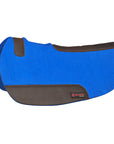 HILASON Western Wool Felt Contoured Horse Saddle Pad W/ Distressed Wear Leather | for Horses