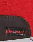 HILASON Western Wool Felt Contoured Horse Saddle Pad W/ Distressed Wear Leather | for Horses