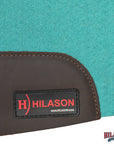 HILASON Western Wool Felt Contoured Horse Saddle Pad W/ Distressed Wear Leather | for Horses
