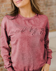 Kaia Mineral Wash Loose Sweatshirt