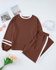 Varsity Stripe Pullover and Drawstring Pant Set