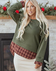 Rosa Patchwork Drop Shoulder Sweatshirt