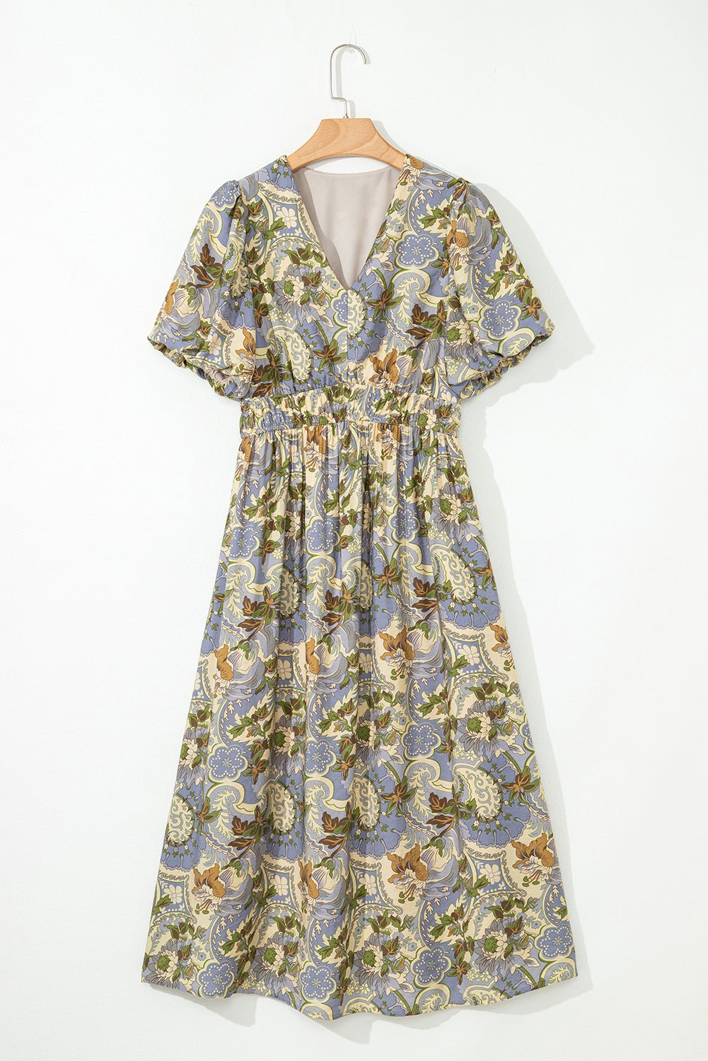 Nora Puff Sleeve Long Dress