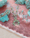 Floral Blue Turquoise and Sterling Silver Ring