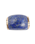 Flourished Bronze Ring - Lapis