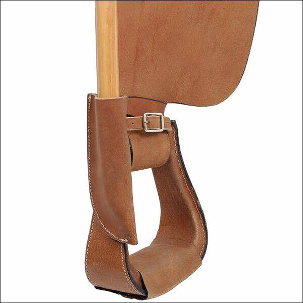 Full Grain Leather Flag Pole Post Saddle Holder For Parades And Ceremonies