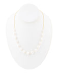 Golden Chain and White Pearl Necklaces
