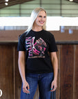 FALLON BLACK GRAPIC | TEE