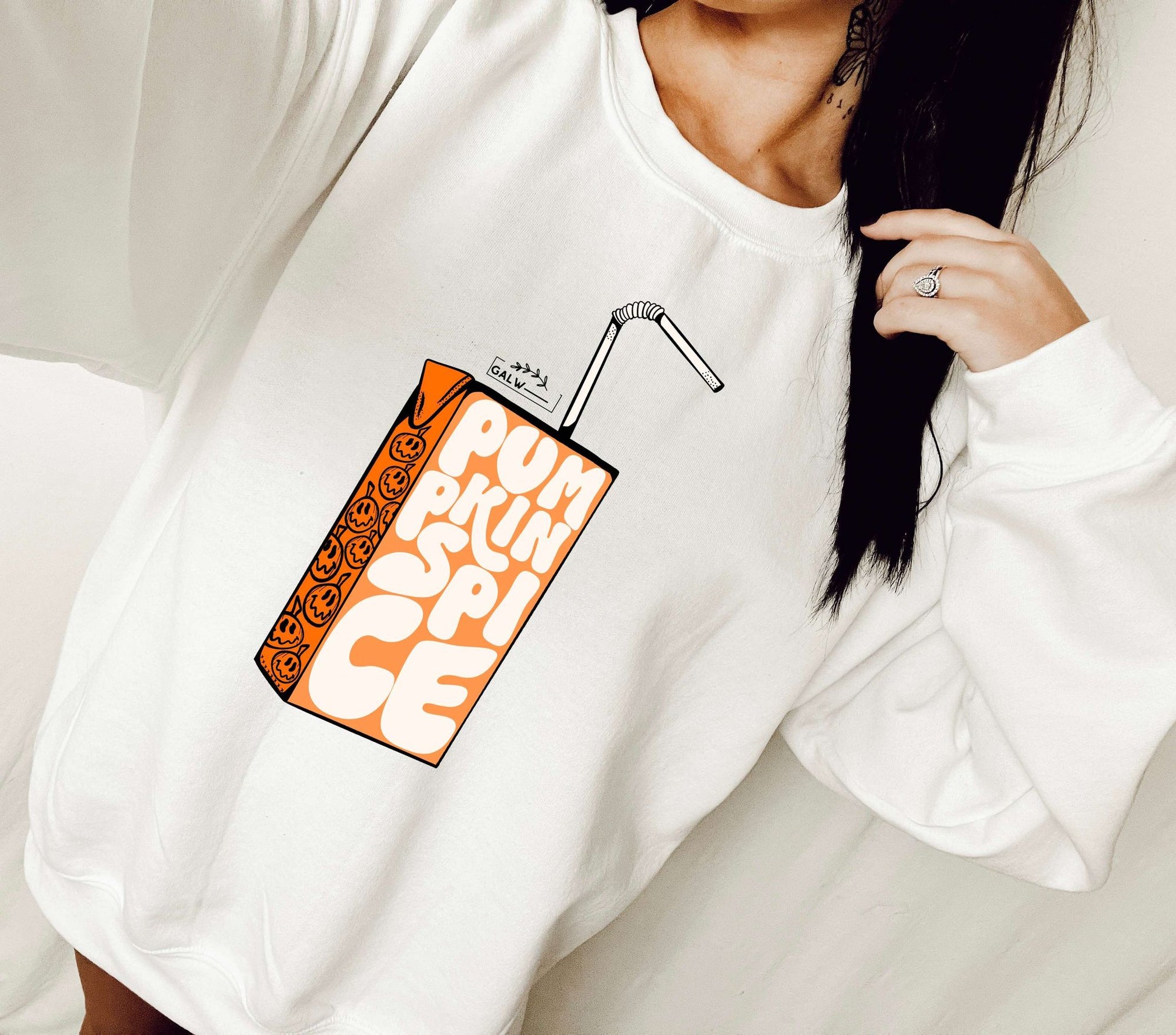 Pumpkin spice juice tee &amp; sweatshirt