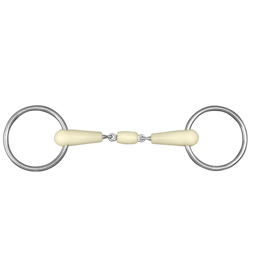 Happy Mouth Double Jointed Loose Ring W/ Roller H. Bit – Hilason