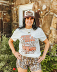 Heart Like A Truck Graphic Tee - Coral