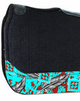 HILASON 31 In X 30 In Western Horse 100% Wool Felt Saddle Pad
