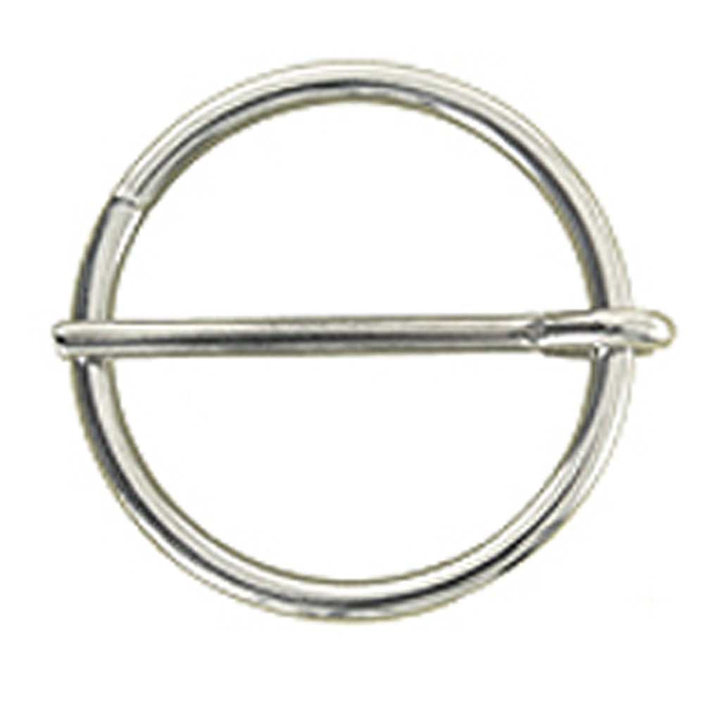 Hilason W. H. Tk. Nickel Plt. Cinch Round Buckle – Hilason