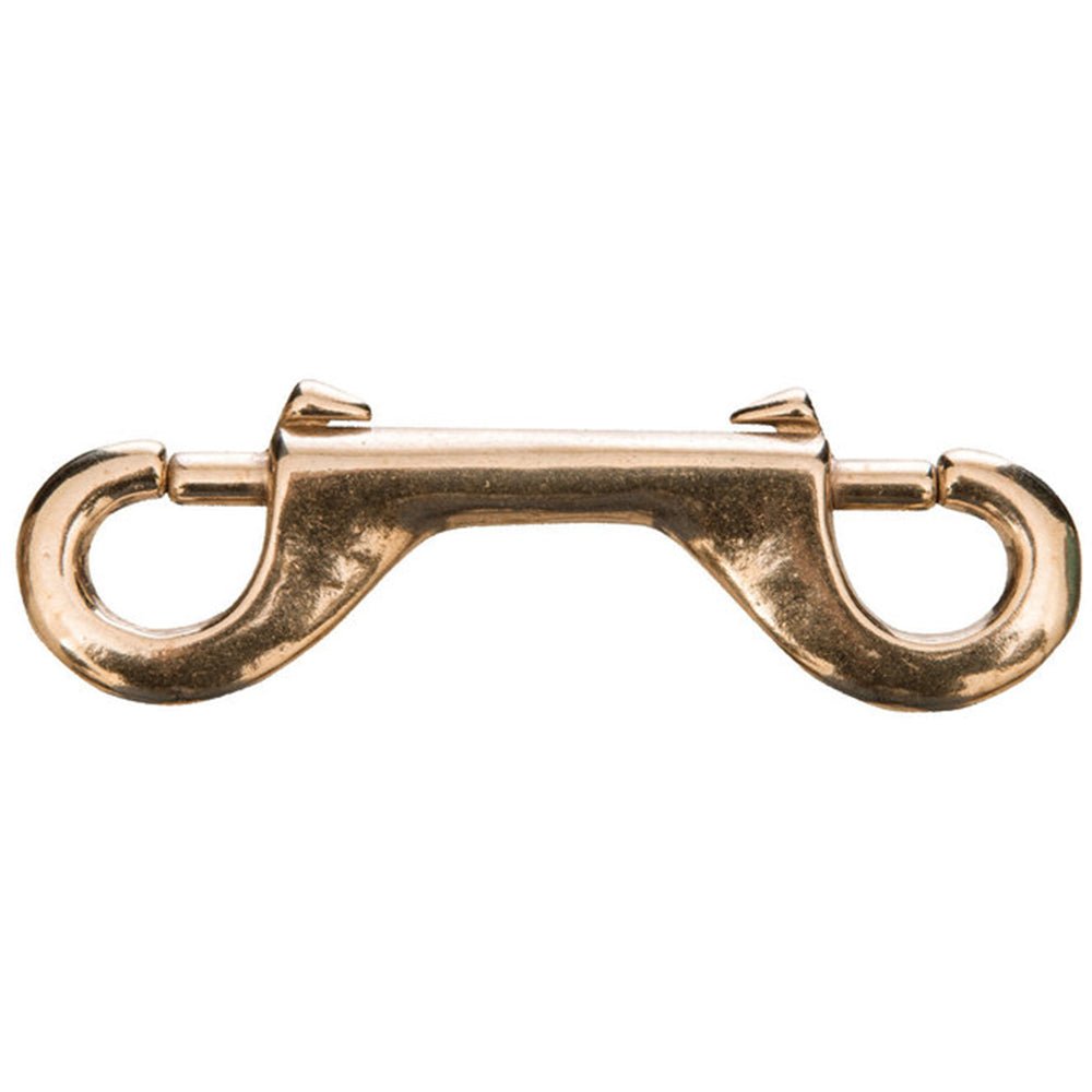 HILASON 2pk 4 In. W. H. Saddle Tk. Double End Snap Solid Brass –