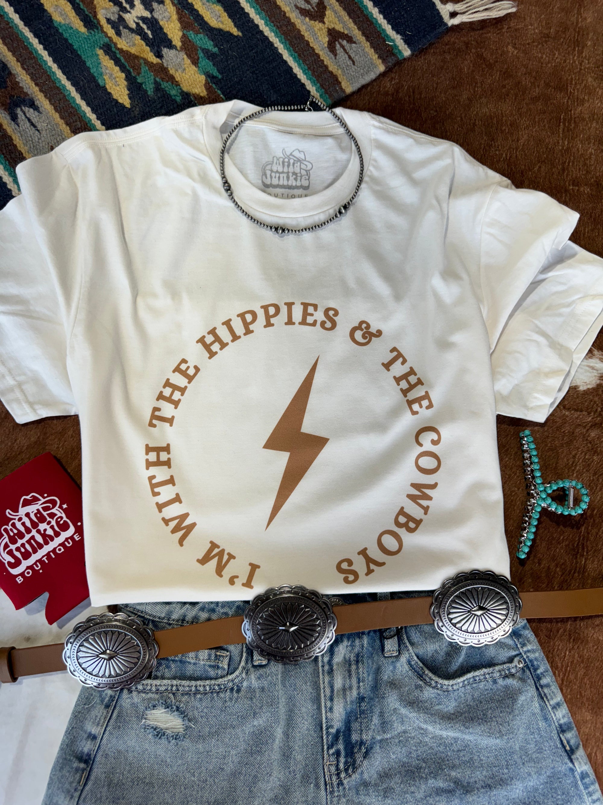 Hippies &amp; Cowboys Graphic Tee