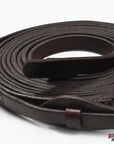 8 Ft Hilason Western Horse Heavy-Duty Barrel Flat Split Reins Genuine Leather Black