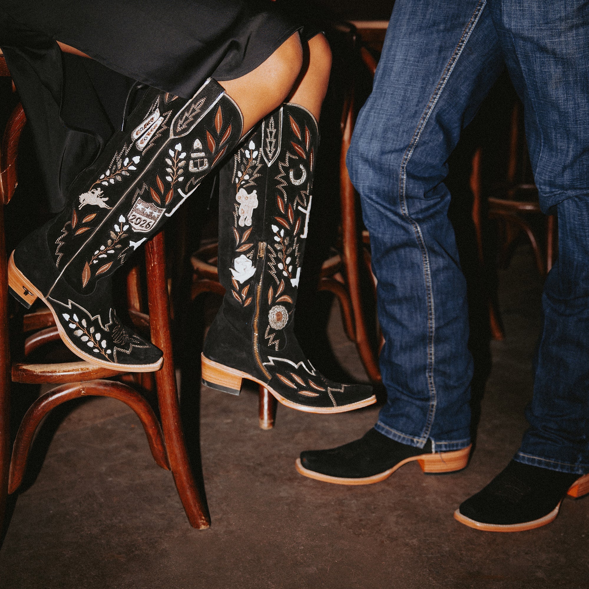 Houston Rodeo Ladies Knee High 2026 Limited Edition - Jet Black