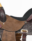 15 In Hilason Western Horse Barrel Racing Wooden Tree American Leather Saddle