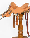 14" Hilason Classic Series Hand-Made Rodeo Bronc American Leather Saddle