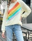 Penelope Striped Pullover Sweatshirt