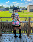 Baha Ranch Retro Pop Western Collage Blazer