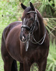 Brixton Non-Patent Black Leather Double Bridle