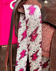 Pink Bolt Cinch Strap Set