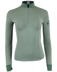 Roxana - Black & Luxe Gray Long Sleeve Riding Shirt