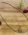 32 inch graduated Sterling Silver Pearls necklace
