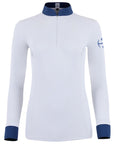 Roxana - Black & Luxe Gray Long Sleeve Riding Shirt