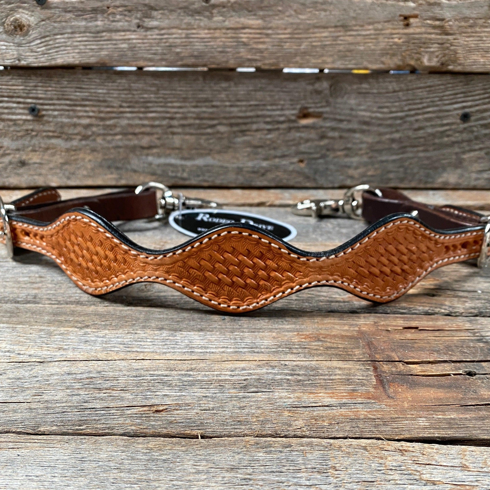 Light Oil Basketweave Wither Strap 