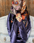 35X35"  Blue & Orange Wild Rag / Scarf WR3161