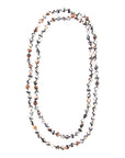 Immeasurable Jasper Black and White Wrap Necklace