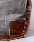 Ohlay Bags Vintage Canvas Crossbody Bag for Women & Men, Leather Trim Messenger Shoulder Bag