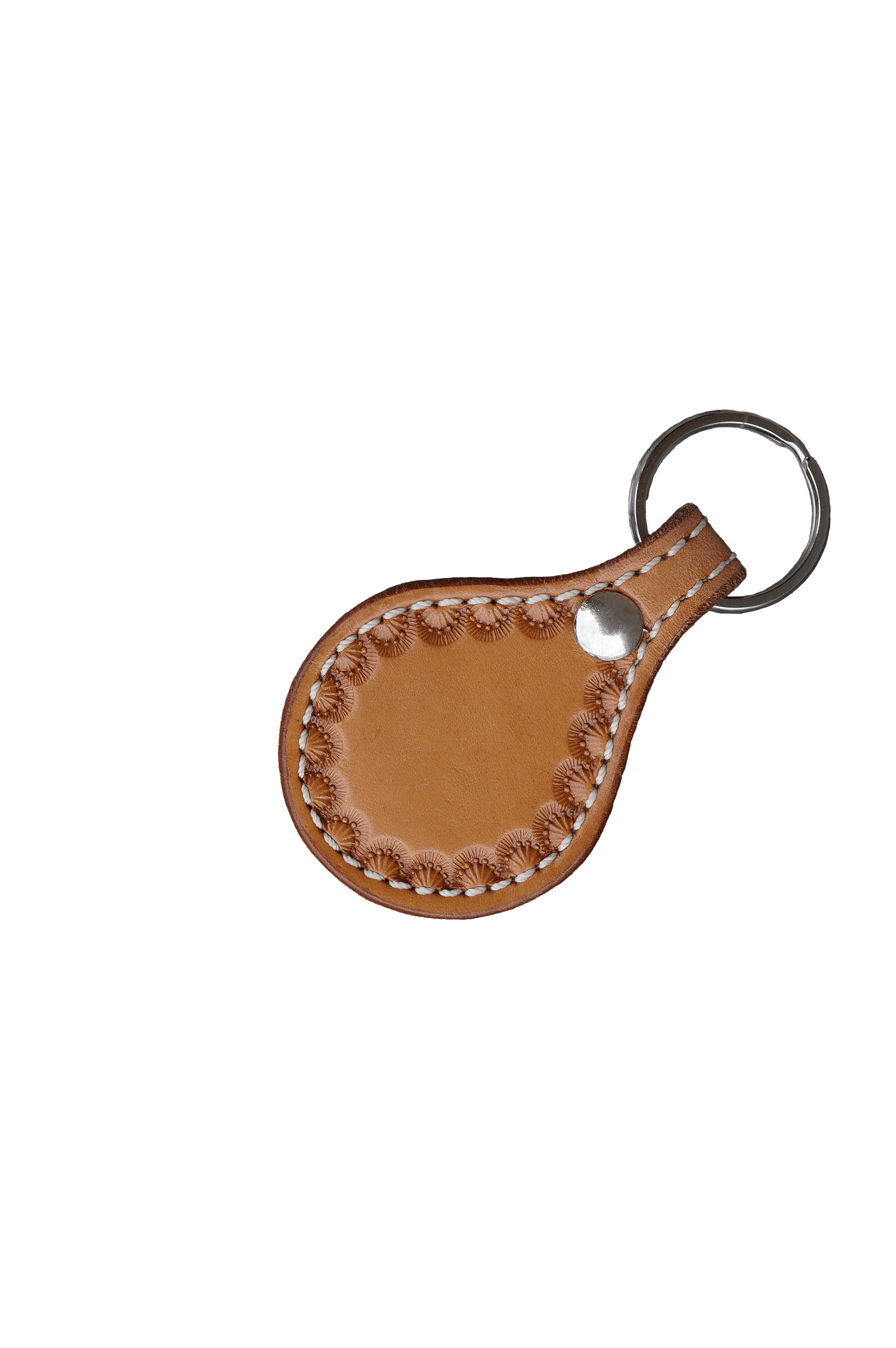 Round Leather Key Chains