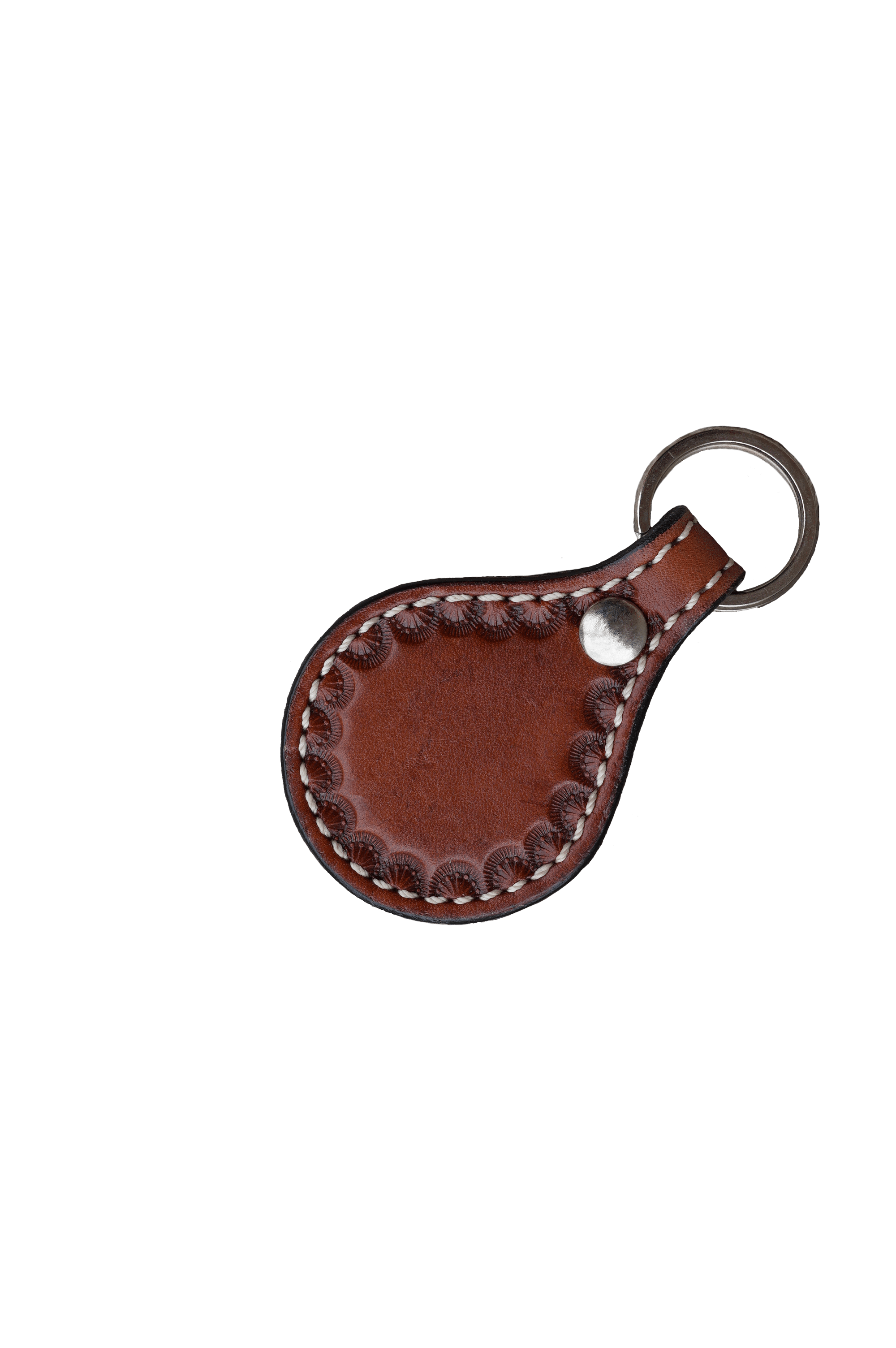 Round Leather Key Chains