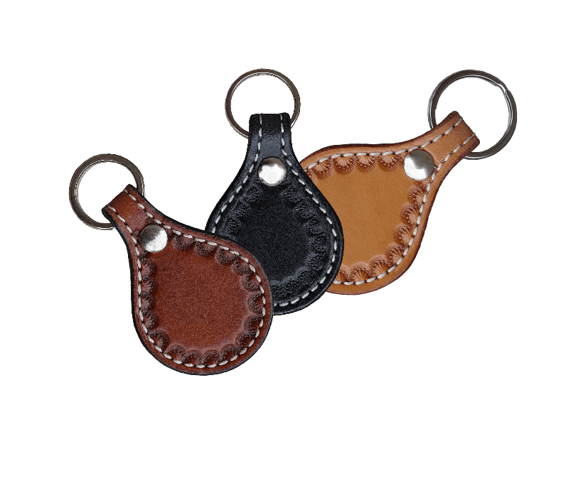 Round Leather Key Chains