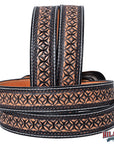 Hilason Hand-Tooled Western Leather Belt – Embossed Pattern with Engraved Buckle