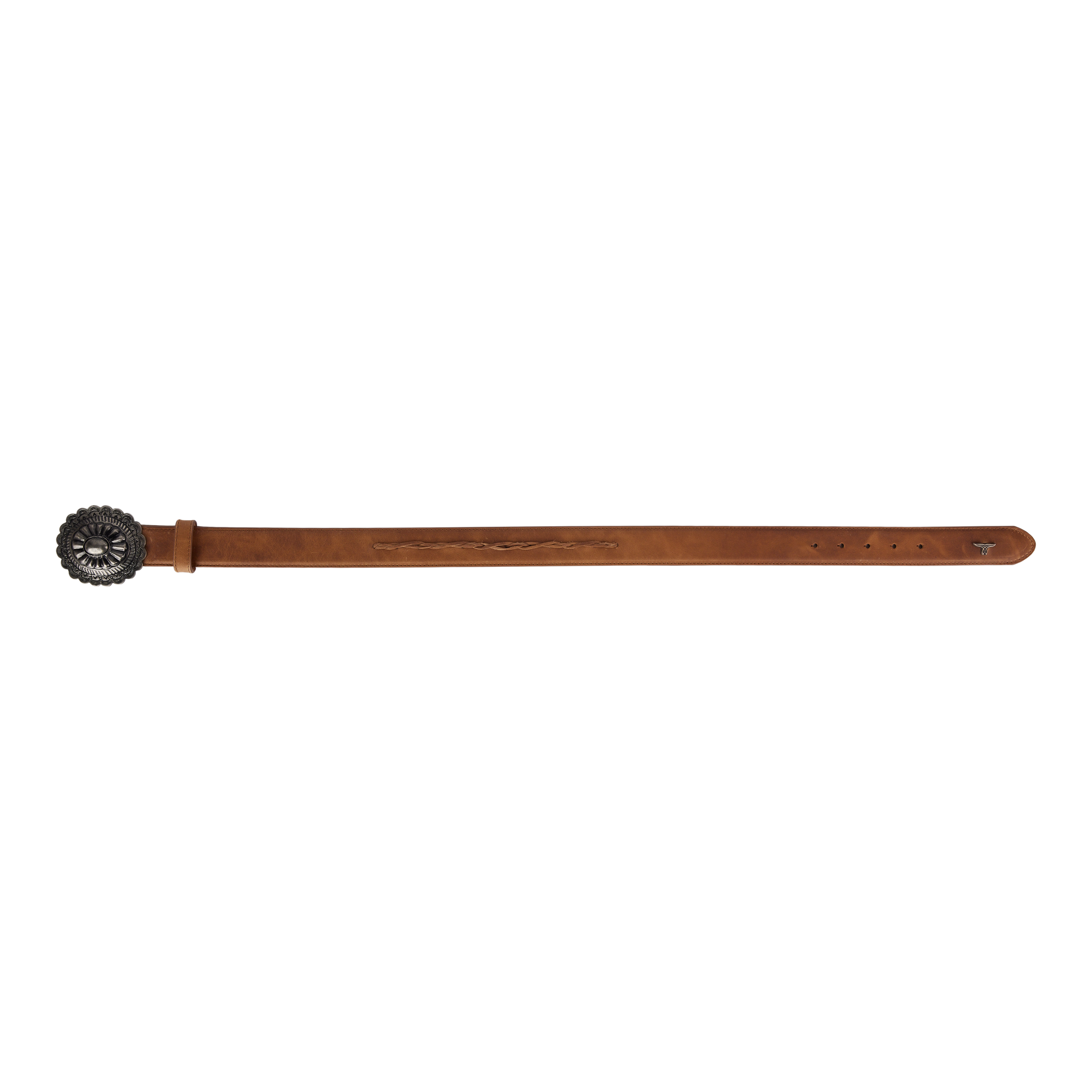 1.5 Woven Belt with Round Buckle-Desert Clay